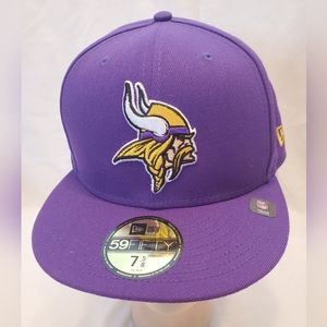 Minnesota Vikings NFL Team Headwear New Era 59Fifty Sz 7-5/8 Hat, NWT